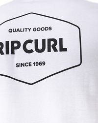 The Rip Curl Mens Stapler T-Shirt in White