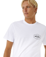 The Rip Curl Mens Stapler T-Shirt in White