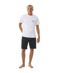 The Rip Curl Mens Stapler T-Shirt in White