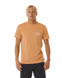 The Rip Curl Mens Stapler T-Shirt in Clay