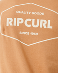 The Rip Curl Mens Stapler T-Shirt in Clay