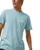 The Rip Curl Mens Stapler T-Shirt in Dusty Blue