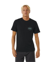 The Rip Curl Mens Stapler T-Shirt in Black