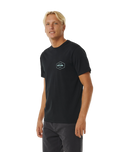 The Rip Curl Mens Stapler T-Shirt in Black