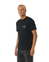 The Rip Curl Mens Stapler T-Shirt in Black