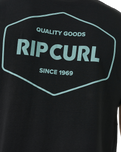 The Rip Curl Mens Stapler T-Shirt in Black