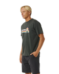 The Rip Curl Mens Surf Revival Mumma T-Shirt in Washed Black