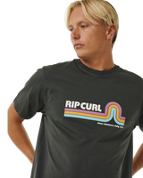 The Rip Curl Mens Surf Revival Mumma T-Shirt in Washed Black