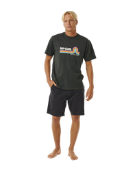 The Rip Curl Mens Surf Revival Mumma T-Shirt in Washed Black