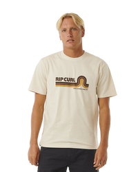 The Rip Curl Mens Surf Revival Mumma T-Shirt in Vintage White