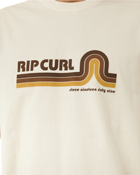 The Rip Curl Mens Surf Revival Mumma T-Shirt in Vintage White