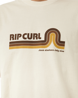 The Rip Curl Mens Surf Revival Mumma T-Shirt in Vintage White