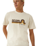 The Rip Curl Mens Surf Revival Mumma T-Shirt in Vintage White