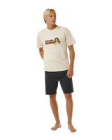 The Rip Curl Mens Surf Revival Mumma T-Shirt in Vintage White