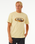 The Rip Curl Mens Surf Revival Mumma T-Shirt in Vintage Yellow