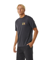 The Rip Curl Mens Traditions T-Shirt in Washed Black