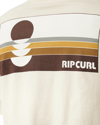 The Rip Curl Mens Surf Revival Peaking T-Shirt in Vintage White