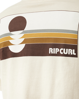 The Rip Curl Mens Surf Revival Peaking T-Shirt in Vintage White