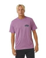 The Rip Curl Mens Mason Pipeliner T-Shirt in Dusty Purple