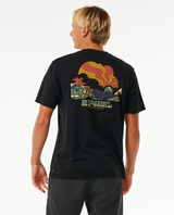 The Rip Curl Mens Mason Pipeliner T-Shirt in Black