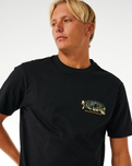 The Rip Curl Mens Mason Pipeliner T-Shirt in Black