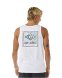 The Rip Curl Mens Traditions Vest in Optical White
