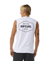 The Rip Curl Mens Stapler Vest in White