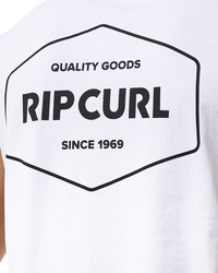 The Rip Curl Mens Stapler Vest in White