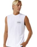 The Rip Curl Mens Stapler Vest in White