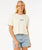 The Rip Curl Womens Sun & Sea Crop T-Shirt in Bone