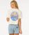 The Rip Curl Womens Sun & Sea Crop T-Shirt in Bone