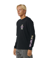 The Rip Curl Mens SWC Peace T-Shirt in Black