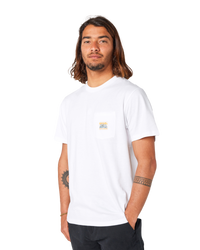 The Rip Curl Mens Surf Paradise Badge T-Shirt in White