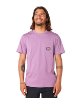 The Rip Curl Mens Surf Paradise Badge T-Shirt in Dusty Purple