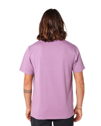 The Rip Curl Mens Surf Paradise Badge T-Shirt in Dusty Purple