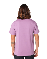 The Rip Curl Mens Surf Paradise Badge T-Shirt in Dusty Purple