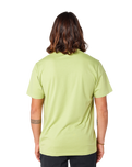 The Rip Curl Mens Surf Paradise Badge T-Shirt in Light Khaki