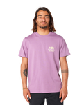 The Rip Curl Mens Surf Paradise F & B T-Shirt in Dusty Purple