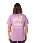 The Rip Curl Mens Surf Paradise F & B T-Shirt in Dusty Purple