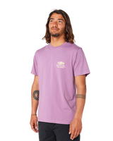 The Rip Curl Mens Surf Paradise F & B T-Shirt in Dusty Purple