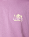 The Rip Curl Mens Surf Paradise F & B T-Shirt in Dusty Purple