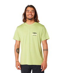 The Rip Curl Mens Surf Paradise F & B T-Shirt in Light Khaki