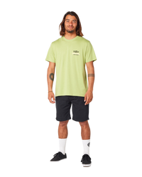 The Rip Curl Mens Surf Paradise F & B T-Shirt in Light Khaki