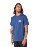 The Rip Curl Mens Surf Paradise F & B T-Shirt in Washed Navy