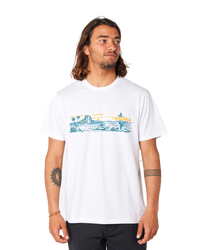 The Rip Curl Mens Paradise Land T-Shirt in White