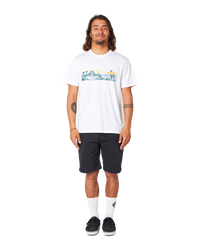 The Rip Curl Mens Paradise Land T-Shirt in White