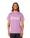 The Rip Curl Mens Paradise Land T-Shirt in Dusty Purple