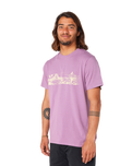 The Rip Curl Mens Paradise Land T-Shirt in Dusty Purple