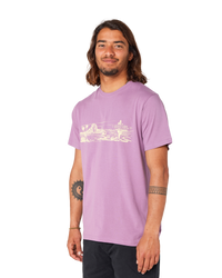 The Rip Curl Mens Paradise Land T-Shirt in Dusty Purple