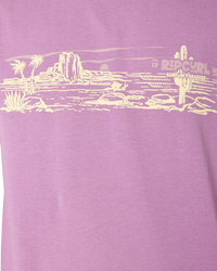 The Rip Curl Mens Paradise Land T-Shirt in Dusty Purple